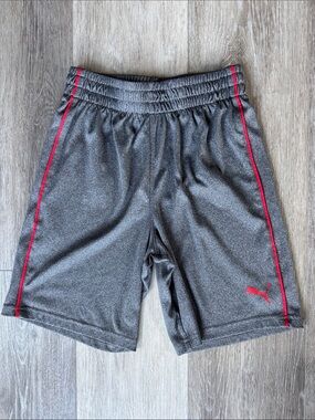 Puma Gray Shorts with Red Trim